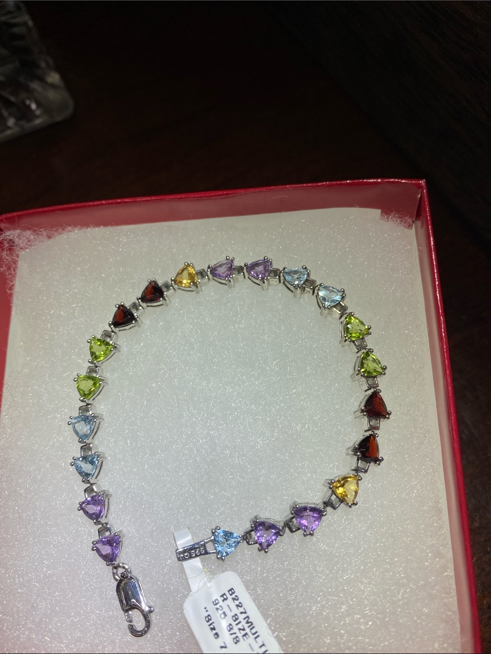 Women's WG Rhodium Over SS 7.25 Designer Bracelet